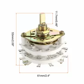 746453280124 UXCELL Rotary Switch Pole Position Selectable #3
