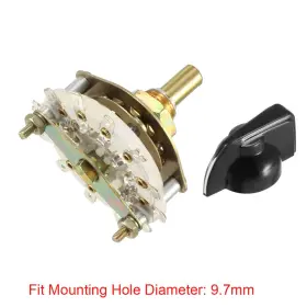 A18082900UX0483 UXCELL Pole Position Channel Rotary Switch Kn #3