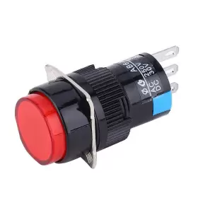 738673836762 WAL FRONT Round Switch Momentary Push Ac #3