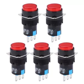 738673836762 WAL FRONT Round Switch Momentary Push Ac
