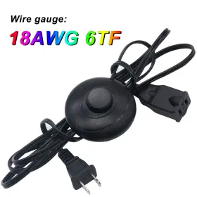 CA-K-058 WEIDEER Floor Pedal Switch Extension Cord Outlet #2