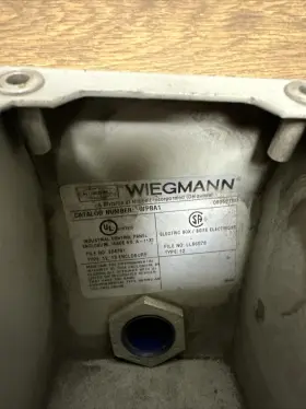 WPBA1 WEIGMANN Sloping Front Enclosure Ge Pos Switch