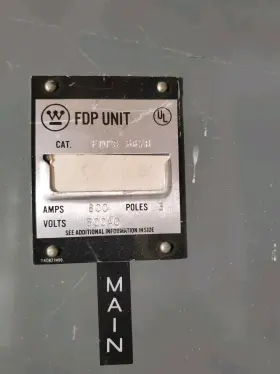 FDPS367B WESTINGHOUSE Fdp Unit Fusible Panelboard Switch #2