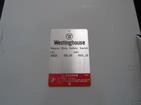 HUN326 WESTINGHOUSE Safety Switch Ac #2