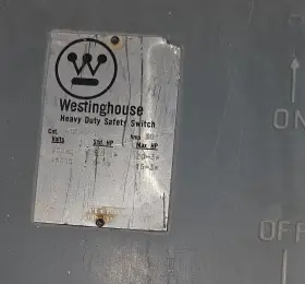 RHFN361 WESTINGHOUSE Safety Switch Rainproof Enclosure #3