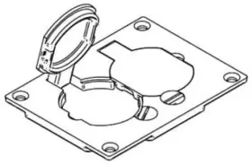 828R WIREMOLD Duplex Cover Plate