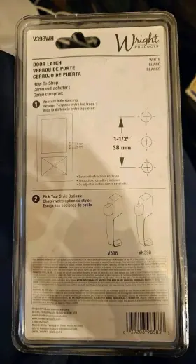 V398WH WRIGHT PRODUCTS Push Door Latch #2