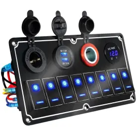 FS-N8 XHTECHNOLOGY Waterproof Gang Toggle Switch Panel Dual