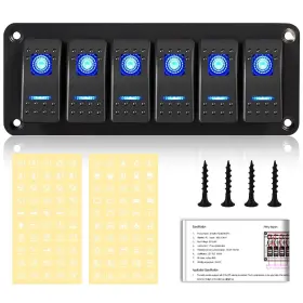 JS-1981F6 XHTECHNOLOGY Toggle Switch Panel Gang Waterproof