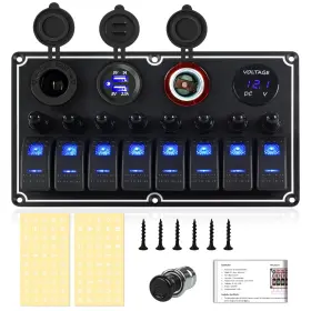 QYKB224F01B XHTECHNOLOGY Marine Boat Rocker Switch Panel Gang