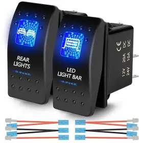 XZRS007 XISLET Utv Led Rocker Switches Polaris Rzr Ranger