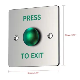 769894490105 YUANWIN Push Exit Door Access Control Big Press #3