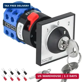 ZGLW22-712 ZGSZJHF Position Key Switch Ac Rotary Latching