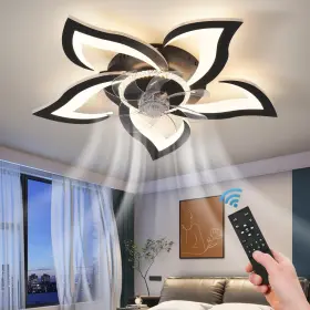 ADH-CFL10 ZHMDJDSH Geometric Ceiling Fan Lights Remote Speeds