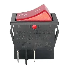 ZE-235-2 ZING EAR Snap Rocker Toggle Switch Prong