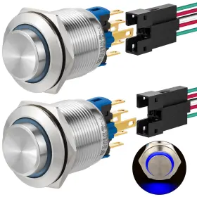 J22-361 ZJWZJH High Round Latching Push Switch Start