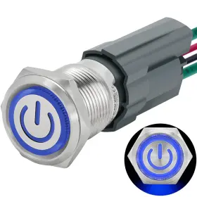 J16-C-371BD-P ZJWZJH Latching Push Switch Waterproof Spst Led