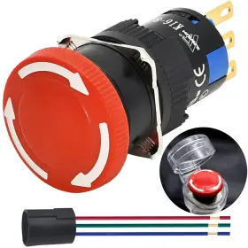 K16-811-16T ZJWZJH Mini Emergency Push Switch Spdt Pin Hole