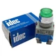 Idec ALW29911D-G-24V Illuminated Pushbutton, Green, 1NO/1NC, 24VAC/DC, &oslash;22mm