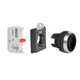 Baco Controls L21AA03-3E01 22mm Black Flush Momentary Pushbutton MFGD
