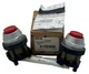 LOT OF 2 EATON HT8ABR Extended Red Pushbutton Momentary 22.5mm HT8ABR