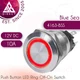 Blue Sea Systems 4163 Push Button Red LED Ring Off-On Switch│12V DC│10A│IP67