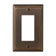 Amerock 1907004/BP36518ORB Bronze 1-Gang Decorator/Rocker Wall Plate NEW NIP