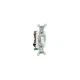 Leviton CS220-2W Toggle Switch 20A 2-Pole 120/277V Thermoplastic White
