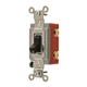 HUBBELL HBL1222 Wall Switch,Brwn,20A;Back;Side,DblPole 1X971