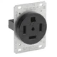 1PC Leviton 9460 60 Amp Flush Mount Receptacle, 125/250V, 14-60R, 3P4W, Gro