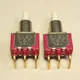 2pc C&K 8121 PUSHBUTTON SWITCH SPDT 1A 120V PCB Mount Right Angle Made In U.S.A.