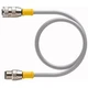 1PC TURCK RK 4.4T-1-RS 4.4T Cordset, M12 Male to M12 Female, Gray, 4 cond.,