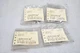 SQUARE D 9001KN-202RP PUSH BUTTON LEGEND PLATE, RED (LOT OF 4)