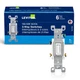 Leviton 1453-2WM White 15A 120V 3-Pole Toggle AC Quiet Switch 4.2 H x 1.4 W in.