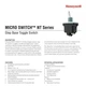 Toggle Switch 2NT1-7 For Honeywell 2-Pole 3-Position Screw Terminals #GK-2
