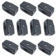 Luomorgo 3A 125VAC Lamp Black Inline Rotary Cord Switch 10pcs 