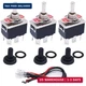 TWTADE 3 Pcs Latching Toggle Rocker Switches 6 Pin 3 Position ON/Off/ON DPDT Hea
