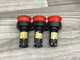 LOT OF 3 IDEC HW1E-BV Red Emergency Stop Twist Reset #802F275