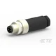 1PK TE AMP T4011008041-000 Connector, M8,Screw, Male,S,Unshield,4P,Gold