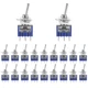 Aediko 20Pcs Micro Toggle Switch 3 Pin Spdt Touch 2 Position On/on Min