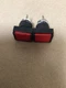 FUJI ELECTRIC ILLUMINATED RED LAMP AH165-ZT E3 (LOTS OF 2) #238PT37FML