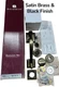 Baldwin 85320-050-FD Dummy Door Handle Knob Satin Brass/Black Finish Madison NOS