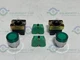 Lot of 2-Automation Direct GCX 1202-24 Green Push Button 