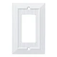 Franklin Brass Classic Beadboard Single White Wall Plate Decorative Cover