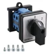 BAOMAIN 20A 660V 2-Pole Changeover Switch,3-Position(1-0-2) Rotary Selector for