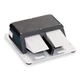 LINEMASTER TWIN 88SN1-05 FootSwitch,Black,Aluminum,SPDT,Momentary 1AGR1