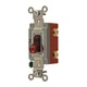 HUBBELL HBL1223PL Pilot Wll Switch,Red,20A;Back;Side,3-Way 5Z738