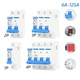 BERM DZ47 Circuit Breaker Air Switch On-Off 1 2 3 4 Pole 6-125 Amp Good Quality