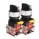 APIELE 22mm 3 Position Selector Switch 10A 440V Push Button Switch... 