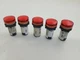 Lot of 5 Schneider XB7-EV0-GP, Red Pilot Light. Used. Fast shipping!!!